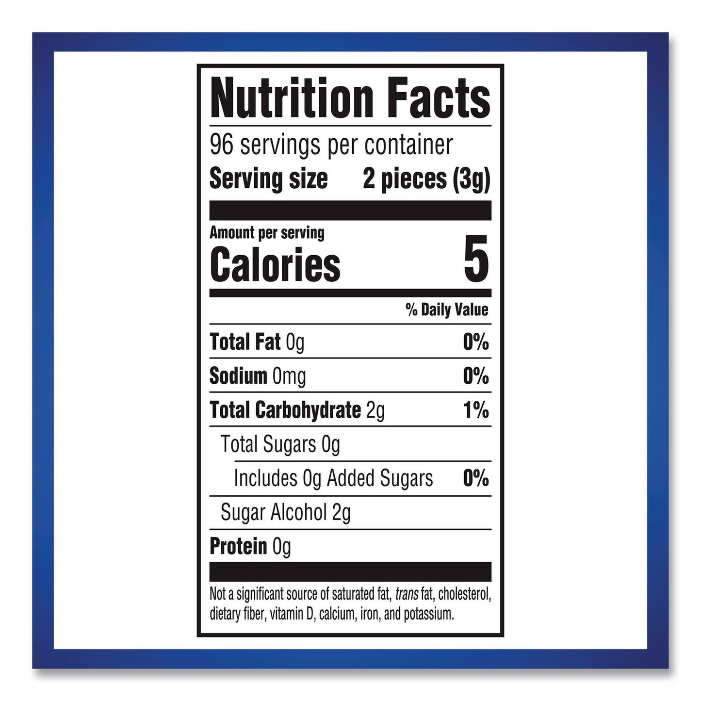 Dentyne Ice® Sugarless Gum, Peppermint Flavor, 16 Pieces/Pack, 12 Packs/Carton (GRR22002647)