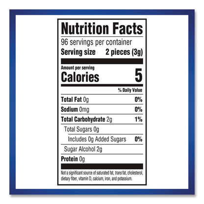 Dentyne Ice® Sugarless Gum, Peppermint Flavor, 16 Pieces/Pack, 12 Packs/Carton (GRR22002647)