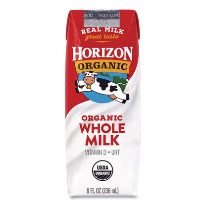 Horizon Organic Shelf-Stable Whole Milk Boxes, 8 oz Box, 18/Carton (GRR22002680)