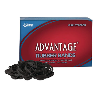 Alliance® Advantage Classic Black Rubber Bands, Size 64, 0.04" Gauge, 1 lb Box, 320/Box (ALL57645)