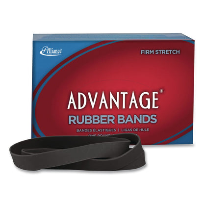 Alliance® Advantage Classic Black Rubber Bands, Size 107, 0.06" Gauge, 1 lb Box, 40/Box (ALL58075)