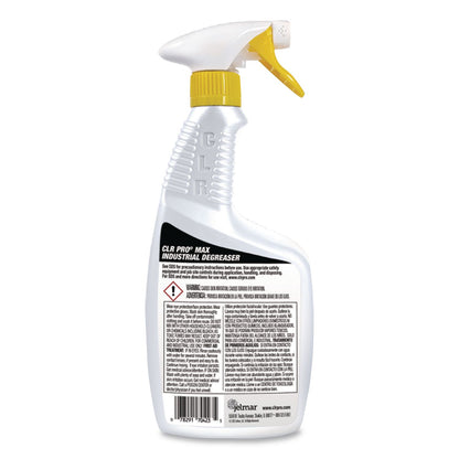 CLR PRO® MAX Industrial Degreaser, 32 oz Spray Bottle, 6/Carton (JELDGR32PROMCT)