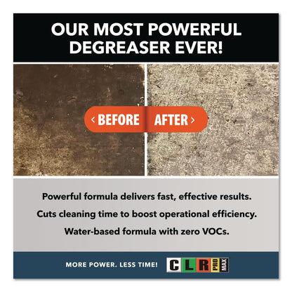 CLR PRO® MAX Industrial Degreaser, 32 oz Spray Bottle, 6/Carton (JELDGR32PROMCT)