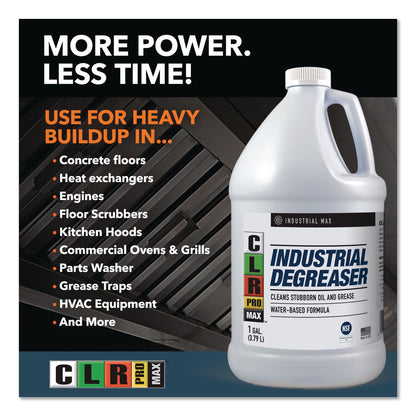 CLR PRO® MAX Industrial Degreaser, 1 gal Jug, 4/Carton (JELDGR4PROMCT)