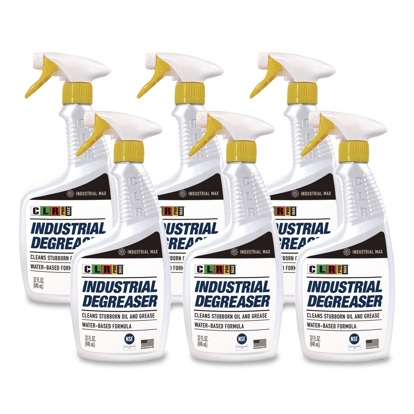 CLR PRO® MAX Industrial Degreaser, 32 oz Spray Bottle, 6/Carton (JELDGR32PROMCT)