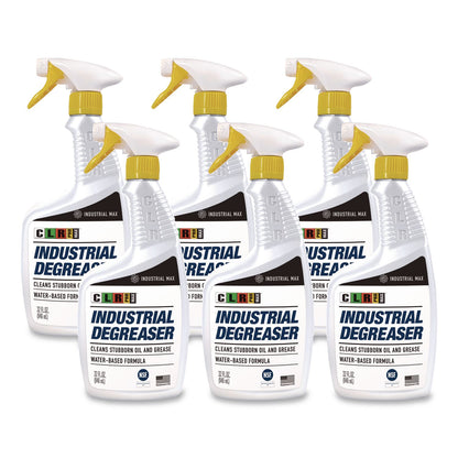 CLR PRO® MAX Industrial Degreaser, 32 oz Spray Bottle, 6/Carton (JELDGR32PROMCT)