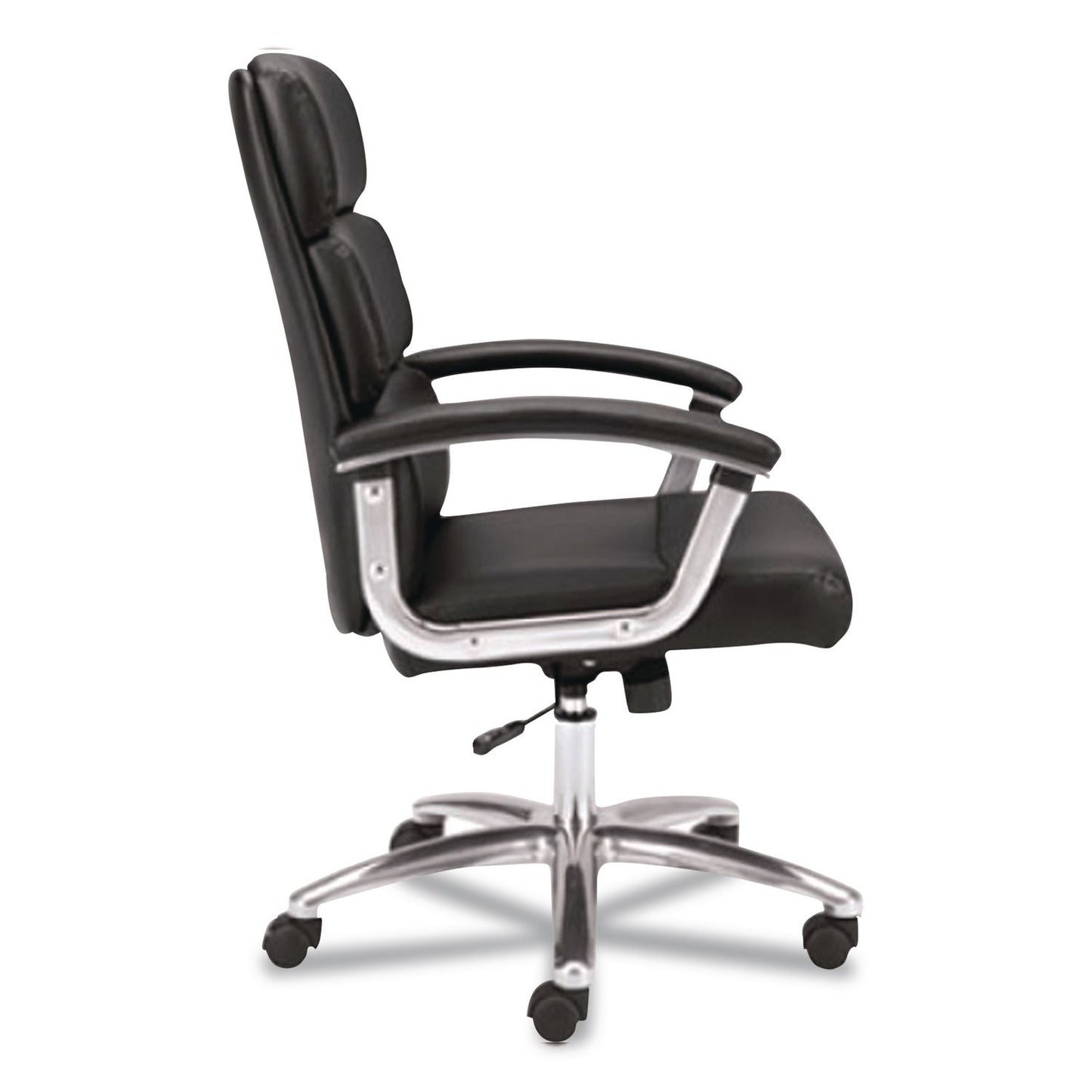 HON® HVL103 Executive High Back Chair, 18" to 21" Seat Height, Black Seat, Black Back, Chrome Base (BSXVL103SB11)
