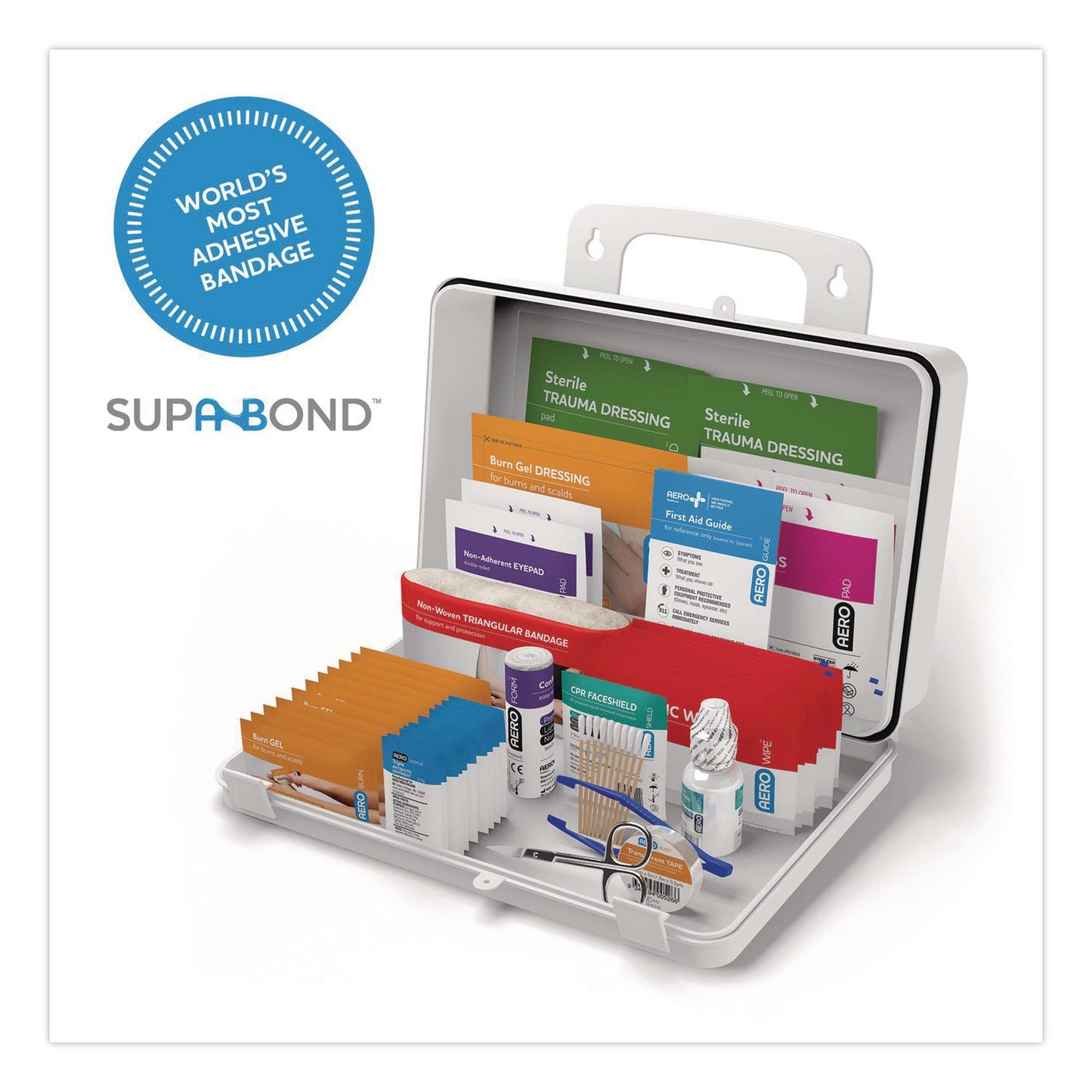 SUREFILL™ 25 Series All Purpose First Aid Kit, 180 Pieces, Plastic Case (AOHAK25W)