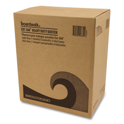 Boardwalk® Extension 360 HD Duster Kit, 18" to 36", (1) Handle and (3) Dusters/Kit, 6 Kits/Carton (BWKDUSTER360KT)