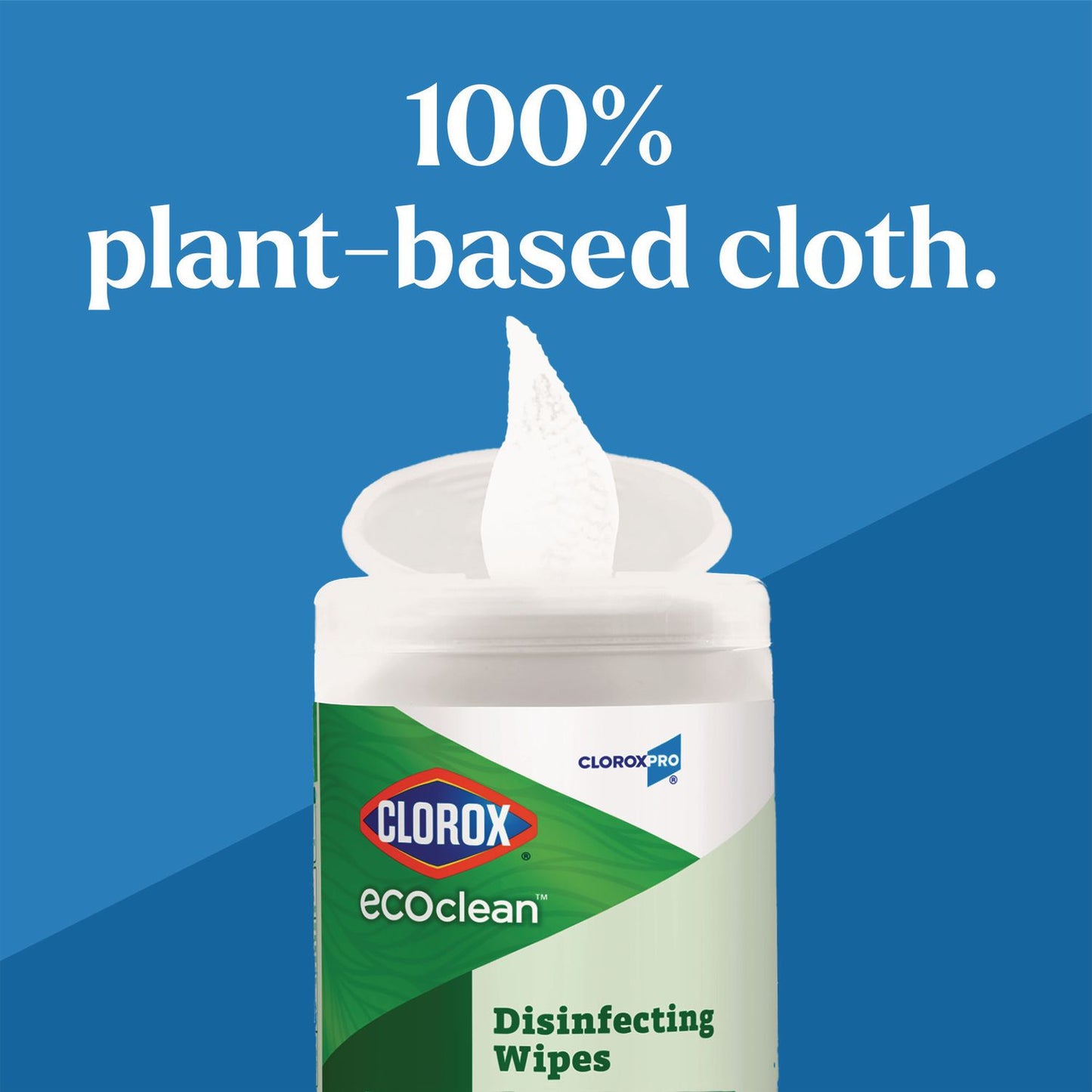 Clorox® CloroxPro EcoClean Disinfecting Wipes, 1-Ply, 7 x 8, Unscented, White, 3/Carton (CLO60787CT)