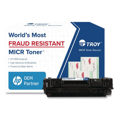 TROY® 02W1380X001 W1380X High-Yield MICR Toner Secure, Alternative for TROY/HP 02-W1380X-001, Black (TRS02W1380X001)