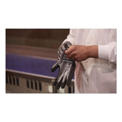 ergodyne® ProFlex 7043 ANSI A4 Nitrile Coated CR Gloves, EN388: 4X42D, 10" Long, X-Small (6), Gray, Pair (EGO10521)