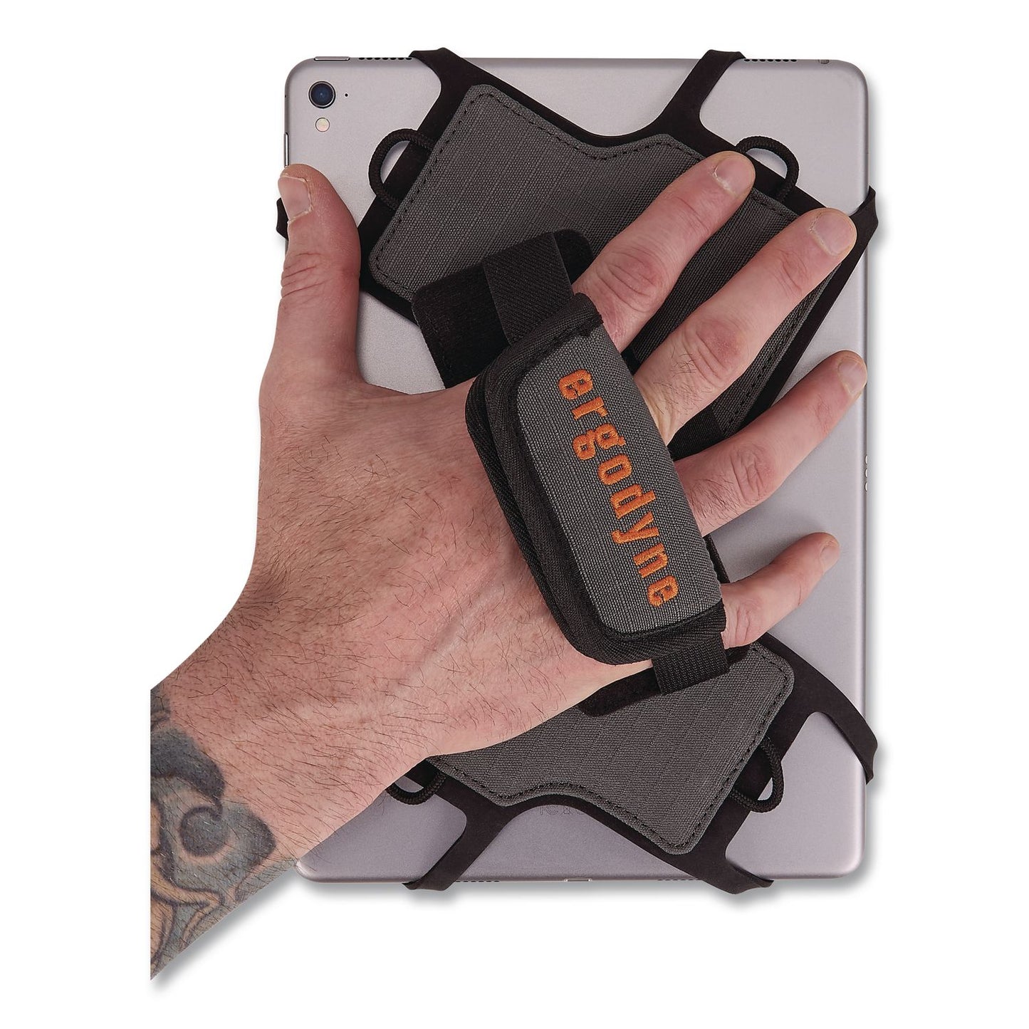 ergodyne® Squids 5549 Tablet Holder with Detachable Shoulder Strap, Fits Devices 9" to 12", 10.5" x 0.5" x 10", Gray (EGO19140)