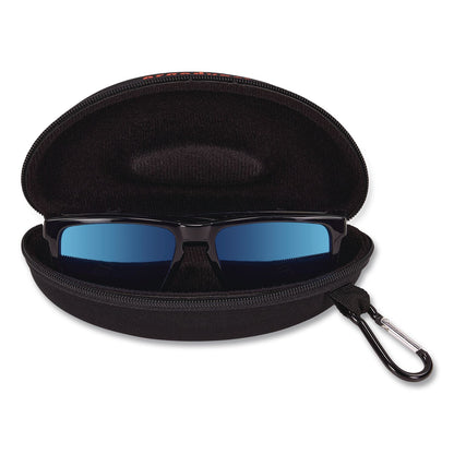 ergodyne® Skullerz 3226 Zippered Hard Case with Carabiner, 6.3" x 2.95" x 2.56", Black (EGO19226)