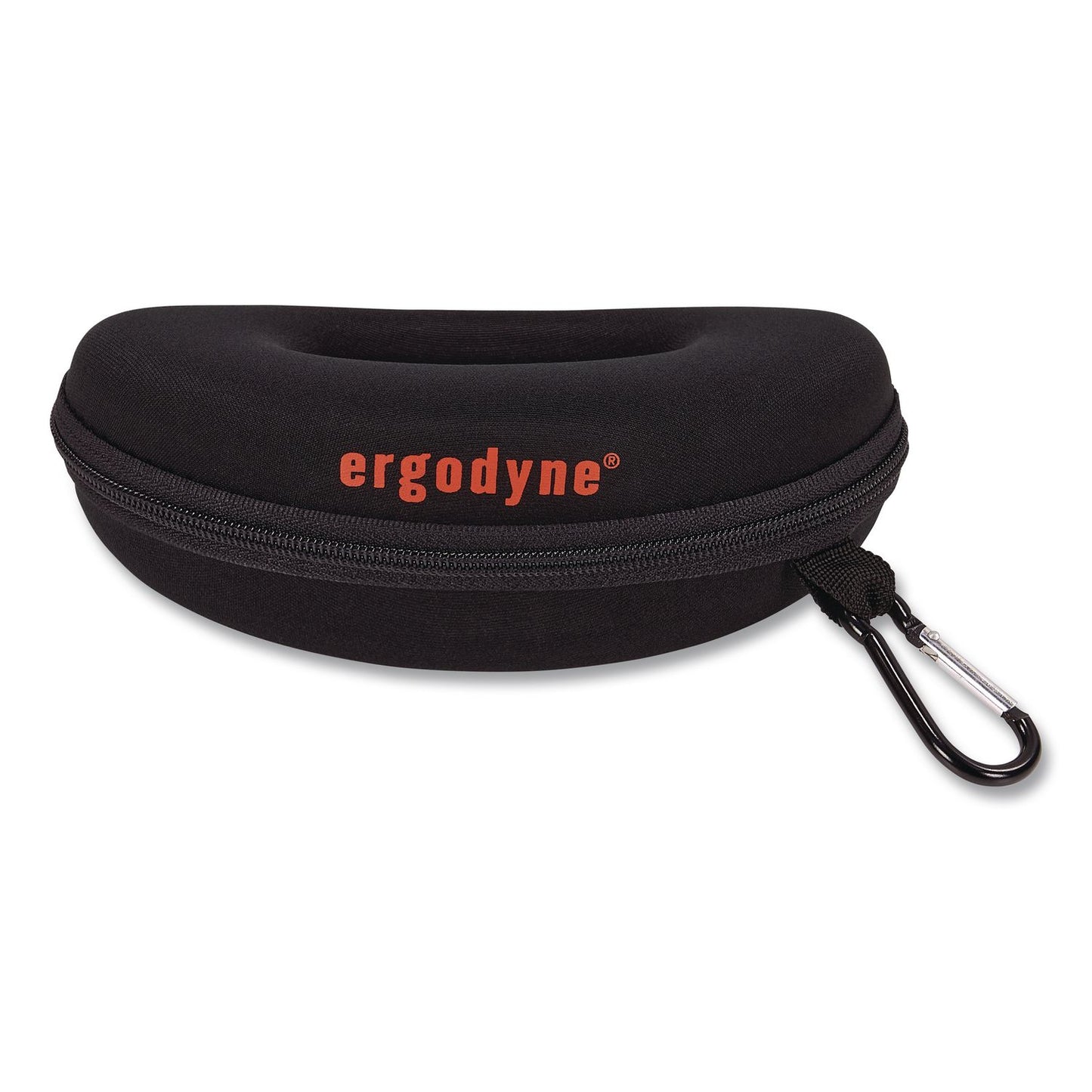 ergodyne® Skullerz 3226 Zippered Hard Case with Carabiner, 6.3" x 2.95" x 2.56", Black (EGO19226)