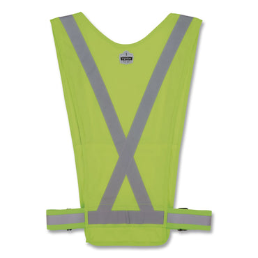 ergodyne® GloWear 8045X Hi-Vis Safety Vest, Polyester, One Size, Lime (EGO20090)