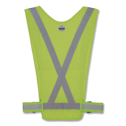 ergodyne® GloWear 8045X Hi-Vis Safety Vest, Polyester, One Size, Lime (EGO20090)
