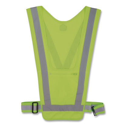ergodyne® GloWear 8045X Hi-Vis Safety Vest, Polyester, One Size, Lime (EGO20090)