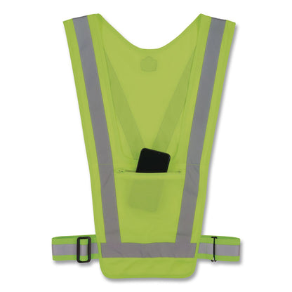 ergodyne® GloWear 8045X Hi-Vis Safety Vest, Polyester, One Size, Lime (EGO20090)