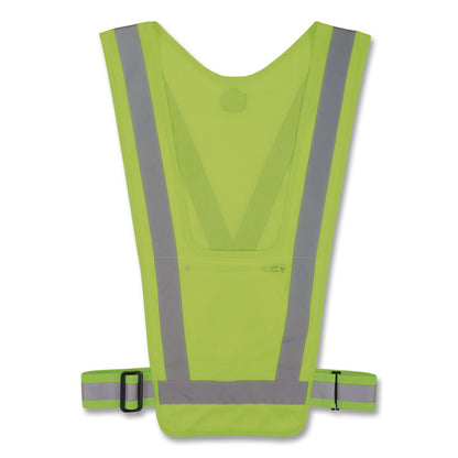 ergodyne® GloWear 8045X Hi-Vis Safety Vest, Polyester, One Size, Lime (EGO20090)