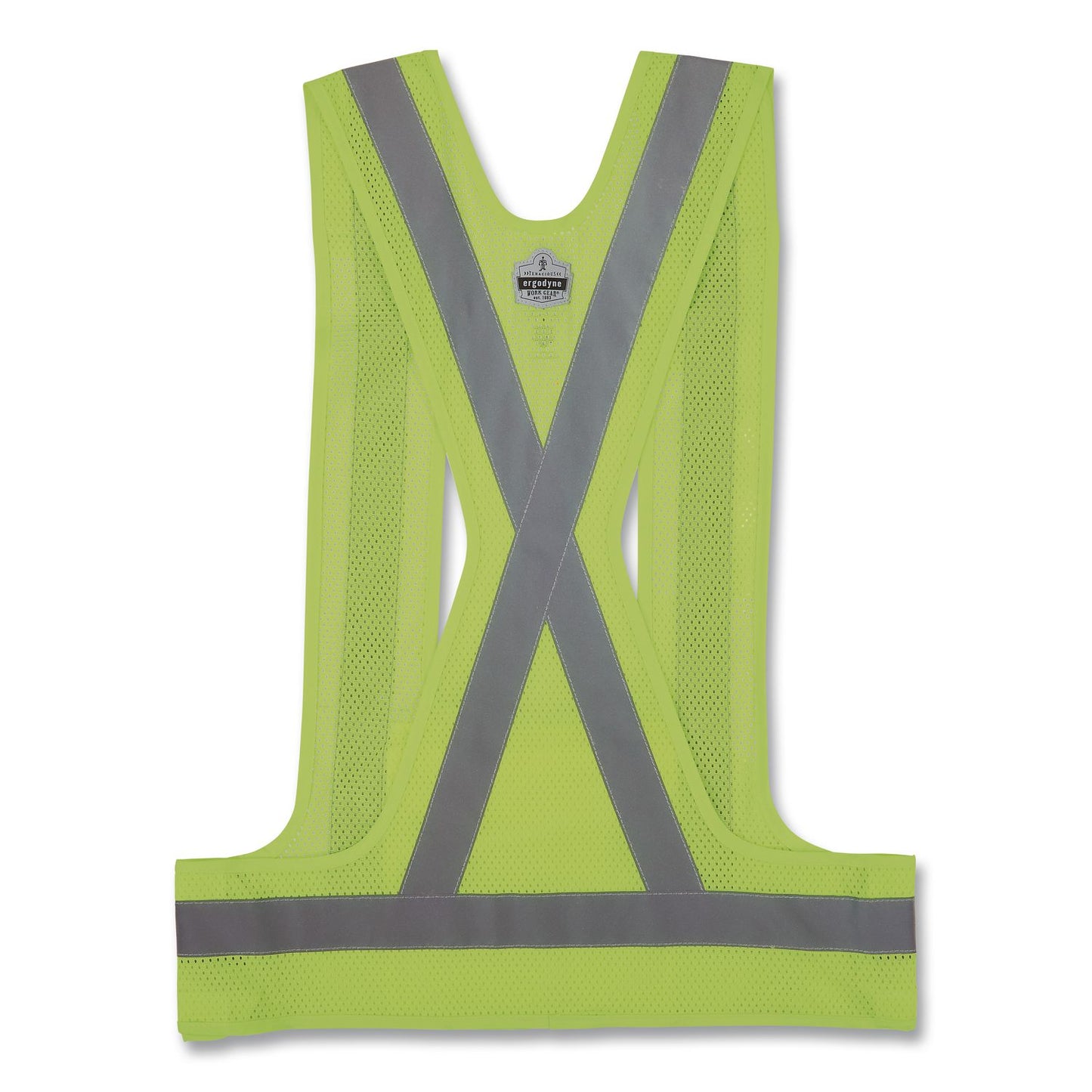 ergodyne® GloWear 8142BA Type O Class 1 Breakaway Hi-Vis Safety Vest, Polyester, Large/X-Large, Lime (EGO27021)