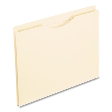 Pendaflex® Manila Reinforced File Jackets, 2-Ply Straight Tab, Letter Size, Manila, 50/Box (PFX22200)