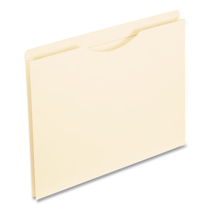 Pendaflex® Manila Reinforced File Jackets, 2-Ply Straight Tab, Letter Size, Manila, 50/Box (PFX22200)