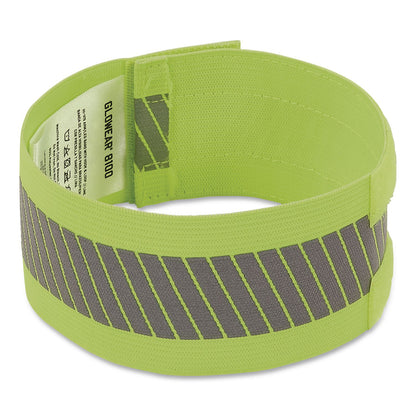 ergodyne® GloWear 8100 Hi-Vis Arm/Leg Band with Hook and Loop, Large/X-Large, Lime, 2/Pack (EGO29018)