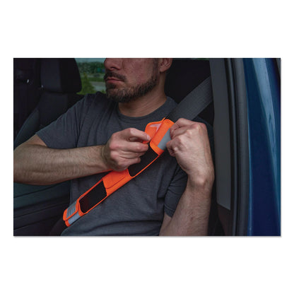 ergodyne® GloWear 8105 Hi-Vis Seat Belt Cover, 2.17" x 16.54", Orange (EGO29035)