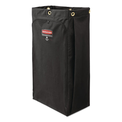 Rubbermaid® Commercial Fabric Cleaning Cart Bag for Rubbermaid Commercial Housekeeping and Janitorial Carts, 30 gal, 10.5 x 16.8 x 33, Black, 4/CT (RCP2202530)