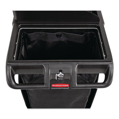 Rubbermaid® Commercial Fabric Cleaning Cart Bag for Rubbermaid Commercial Housekeeping and Janitorial Carts, 30 gal, 10.5 x 16.8 x 33, Black, 4/CT (RCP2202530)