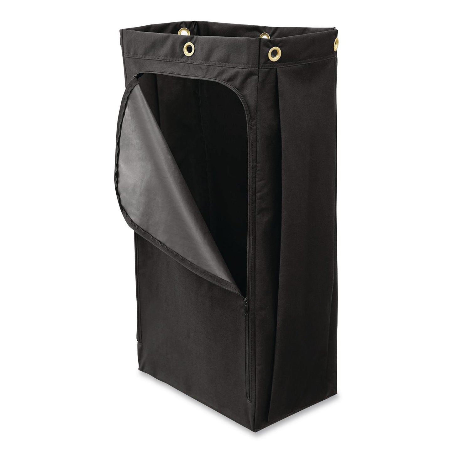 Rubbermaid® Commercial Fabric Cleaning Cart Bag for Rubbermaid Commercial Housekeeping and Janitorial Carts, 30 gal, 10.5 x 16.8 x 33, Black, 4/CT (RCP2202530)