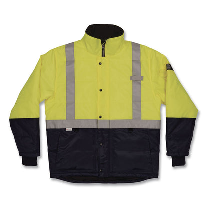 ergodyne® N-Ferno 6478 Class 2 Hi-Vis Freezer Jacket, Small, Lime (EGO41272)
