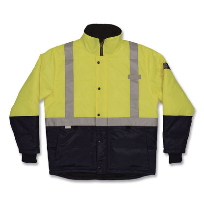 ergodyne® N-Ferno 6478 Class 2 Hi-Vis Freezer Jacket, 3X-Large, Lime (EGO41277)