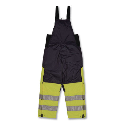 ergodyne® N-Ferno 6479 Hi-Vis Freezer Bib Overalls, X-Small, Lime (EGO41281)
