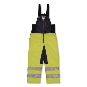 ergodyne® N-Ferno 6479 Hi-Vis Freezer Bib Overalls, Medium, Lime (EGO41283)