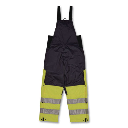 ergodyne® N-Ferno 6479 Hi-Vis Freezer Bib Overalls, X-Large, Lime (EGO41285)