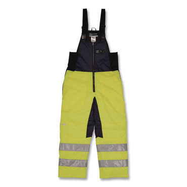ergodyne® N-Ferno 6479 Hi-Vis Freezer Bib Overalls, 5X-Large, Lime (EGO41289)