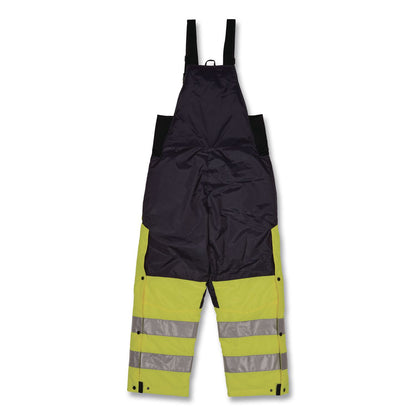 ergodyne® N-Ferno 6479 Hi-Vis Freezer Bib Overalls, 5X-Large, Lime (EGO41289)