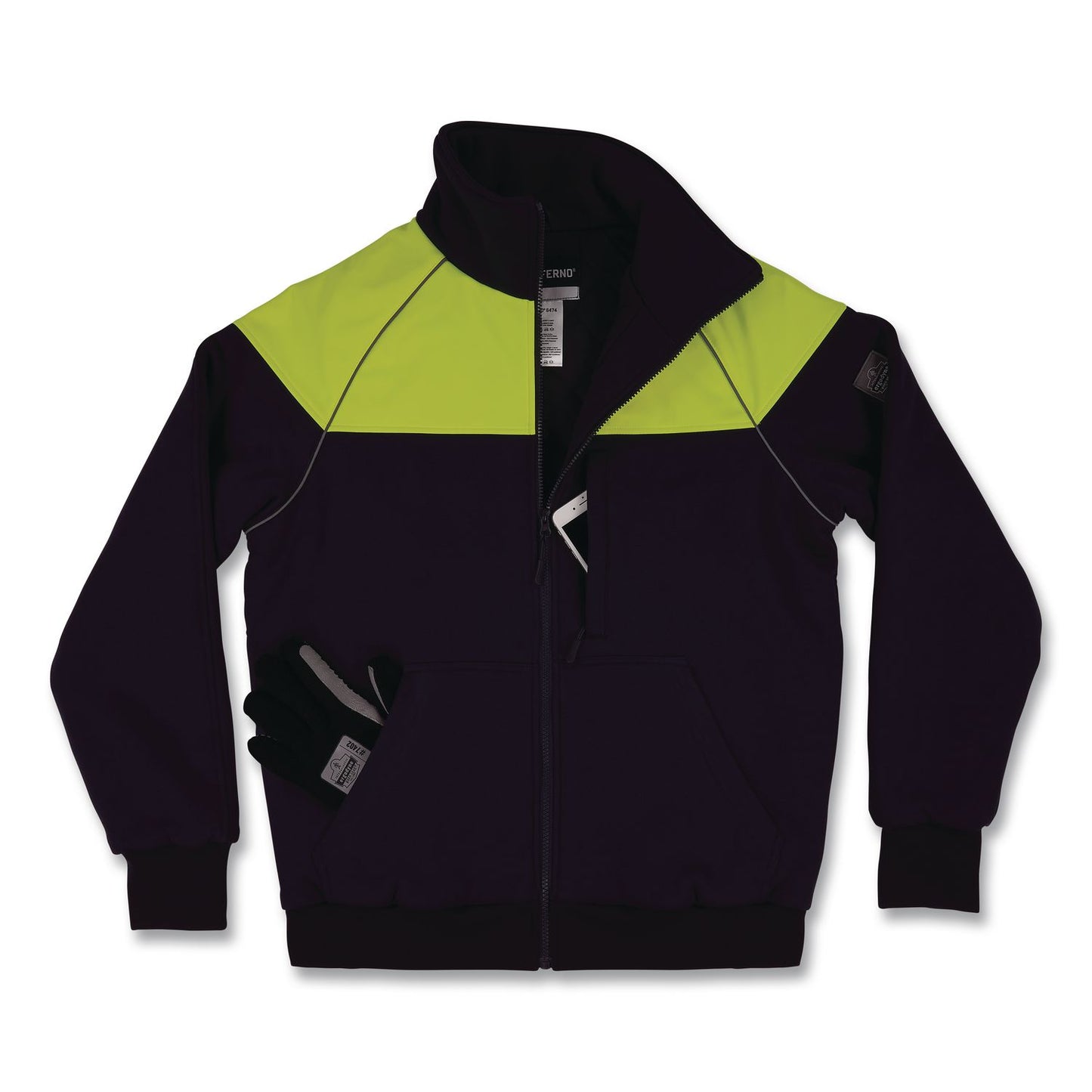 ergodyne® N-Ferno 6474 Insulated Cooler Jacket, Small, Navy (EGO41292)