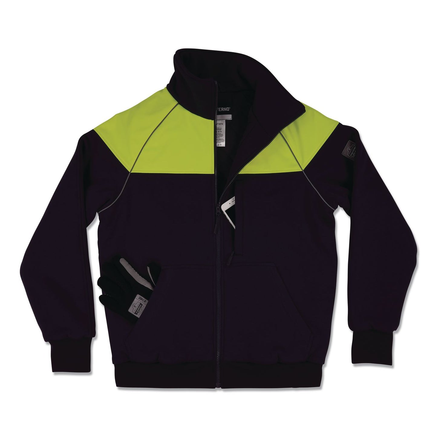 ergodyne® N-Ferno 6474 Insulated Cooler Jacket, Medium, Navy (EGO41293)