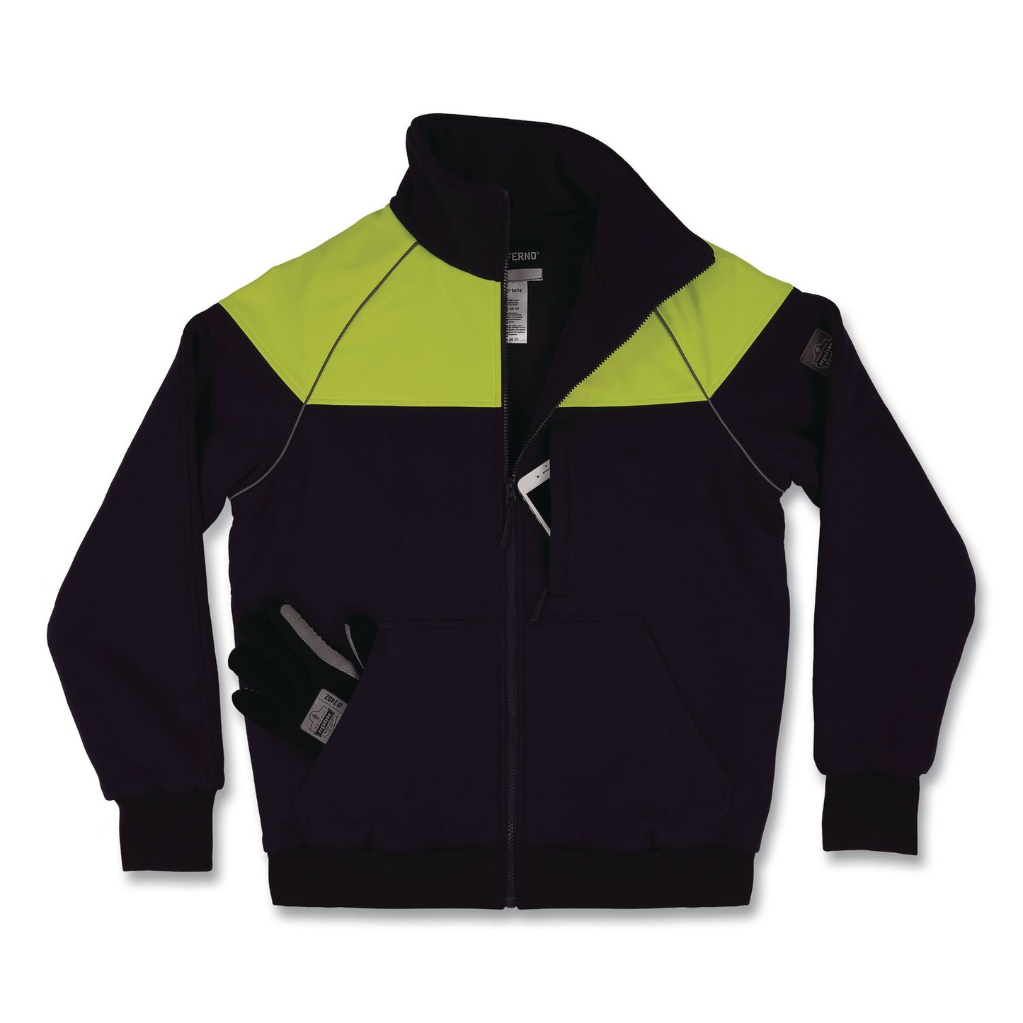 ergodyne® N-Ferno 6474 Insulated Cooler Jacket, Large, Navy (EGO41294)