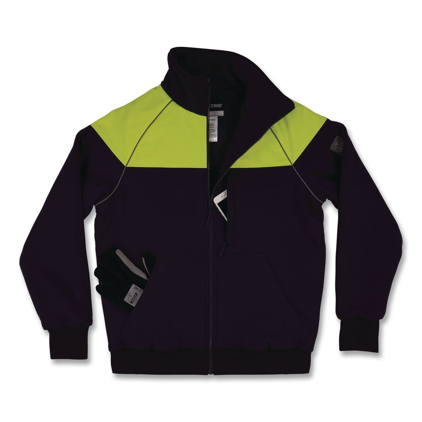 ergodyne® N-Ferno 6474 Insulated Cooler Jacket, 2X-Large, Navy (EGO41296)