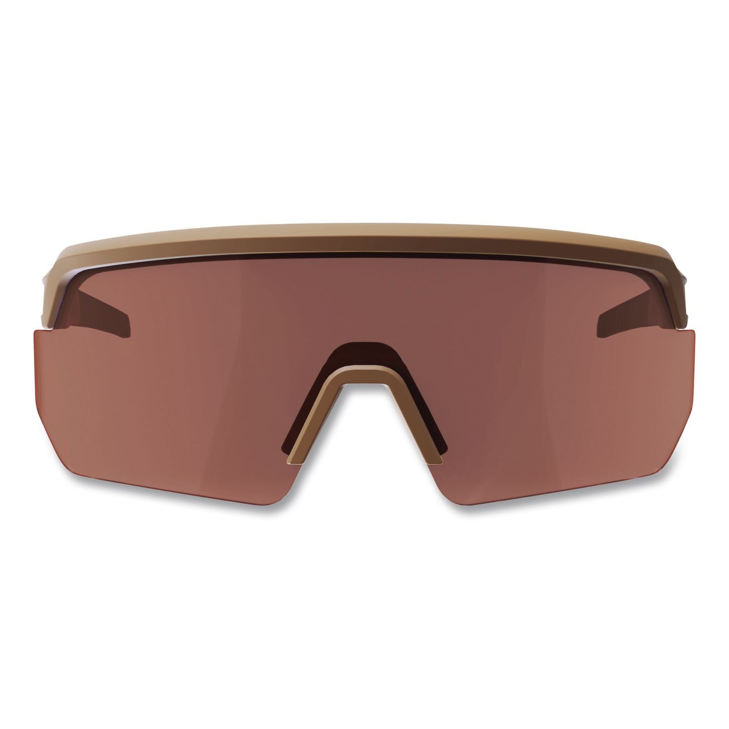 ergodyne® Skullerz AEGIR Color Enhancing Anti-Scratch/Enhanced Anti-Fog Safety Glasses, Matte Desert Frame, High Contrast Bronze Lens (EGO55220)