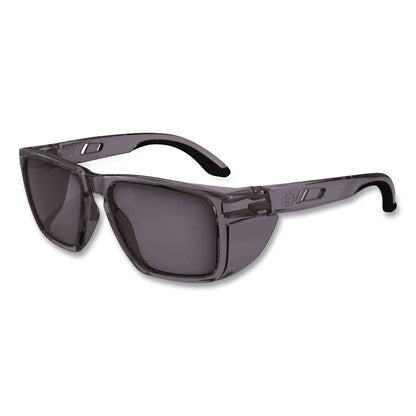ergodyne® Skullerz SIXTEN Anti-Scratch/Enhanced Anti-Fog Safety Glasses with Side Shields, Translucent Smoke Polycarbonate Frame/Lens (EGO58211)