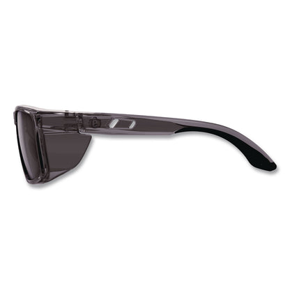 ergodyne® Skullerz SIXTEN Anti-Scratch/Enhanced Anti-Fog Safety Glasses w/Side Shield, Polarized, Translucent Smoke Frame, G15 Lens (EGO58260)