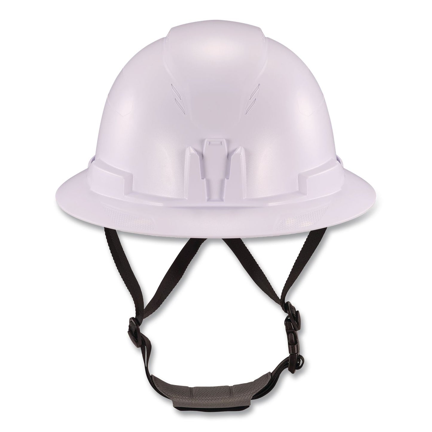 ergodyne® Skullerz 8963 Full Brim Class E Safety Helmet, 6-Point Rachet Suspension, Full Brim, White (EGO60540)