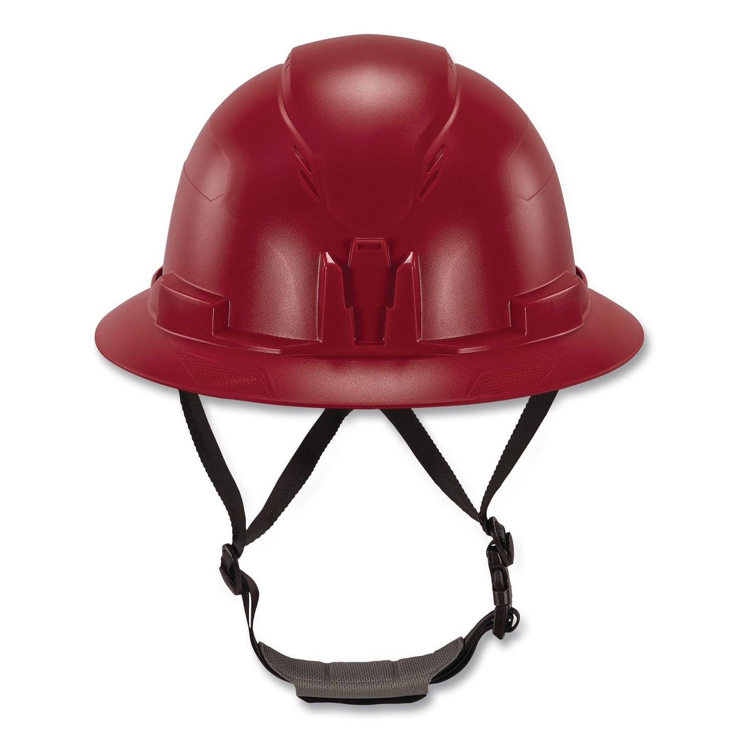 ergodyne® Skullerz 8963 Full Brim Class E Safety Helmet, 6-Point Rachet Suspension, Full Brim, Red (EGO60544)