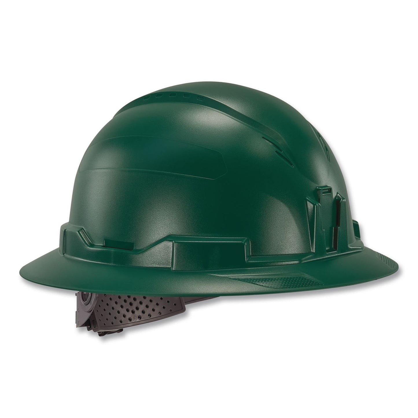 ergodyne® Skullerz 8963 Full Brim Class E Safety Helmet, 6-Point Rachet Suspension, Full Brim, Green (EGO60545)