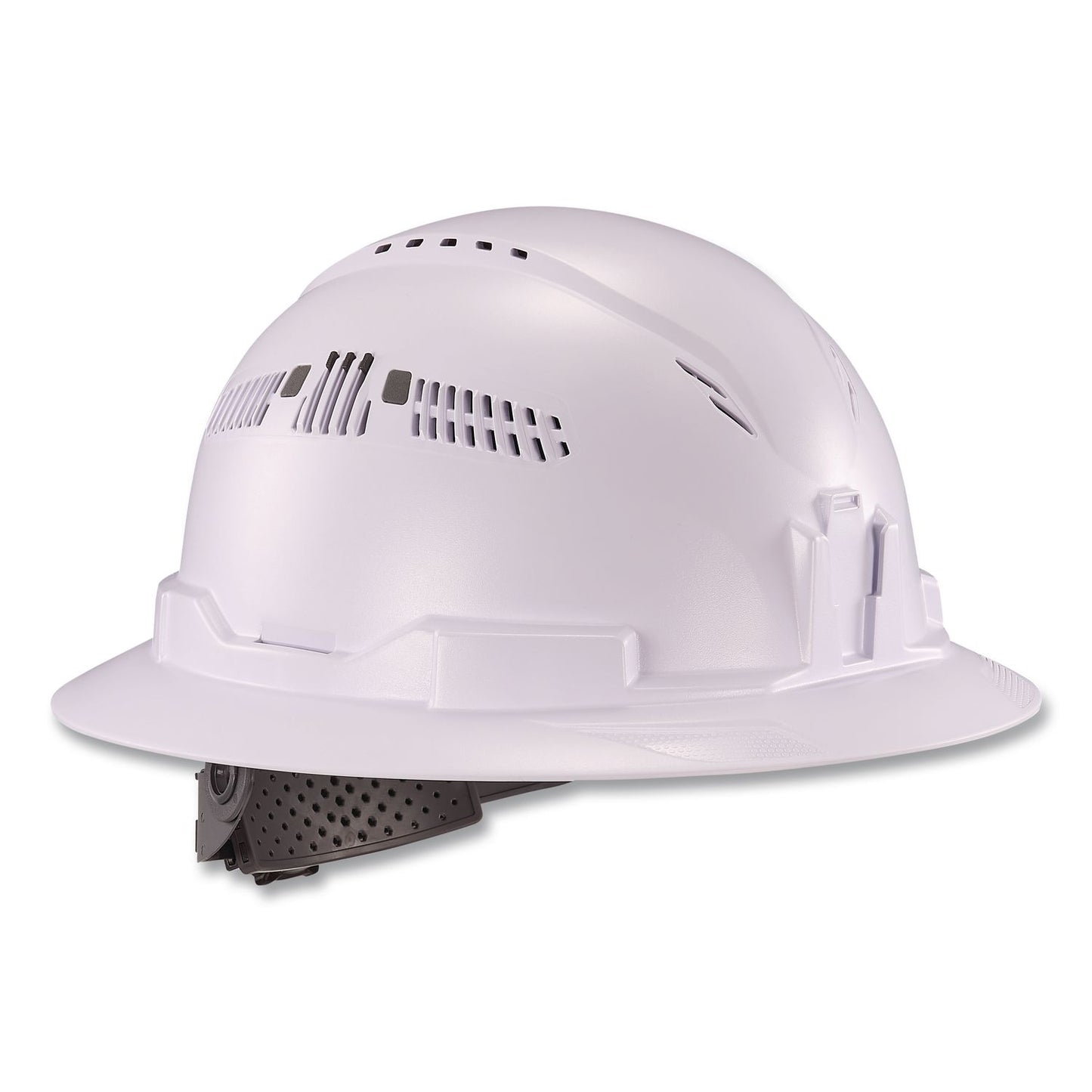 ergodyne® Skullerz 8964 Full Brim Class C Safety Helmet, 6-Point Ratchet Suspension, White (EGO60560)